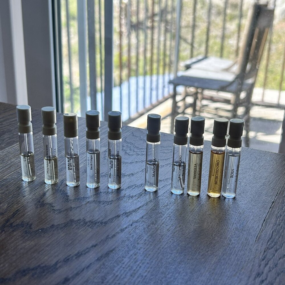 10 samples of Santa Maria Novella perfume